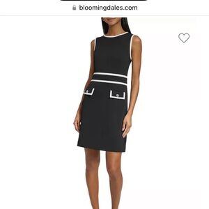 NWT, KARL LAGERFELD PARIS
Contrast Trim Dress